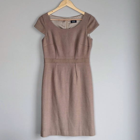 Steffen Schraut | Camel wool dress with cap sleeves, size 36/XS - Picture 1 of 14